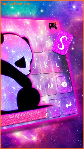 Galaxy Baby Panda2 Keyboard Theme screenshot