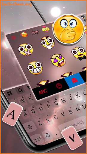 Galaxy Background Keyboard Theme screenshot