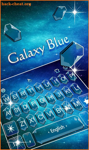 Galaxy Blue Keyboard Theme screenshot