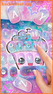 Galaxy Candy Cupcake Keyboard Theme screenshot
