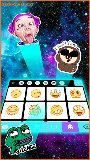 Galaxy Color 3d Keyboard Theme screenshot