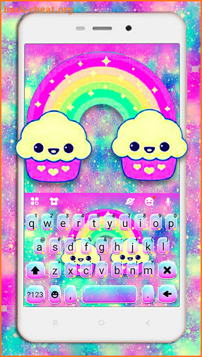 Galaxy Cupcakes Keyboard Background screenshot