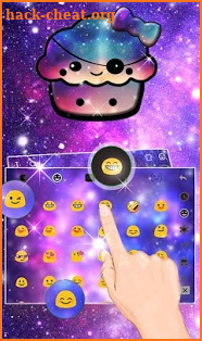 Galaxy Dessert Keyboard Theme screenshot