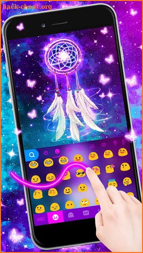 Galaxy Dream Catcher Keyboard Theme screenshot