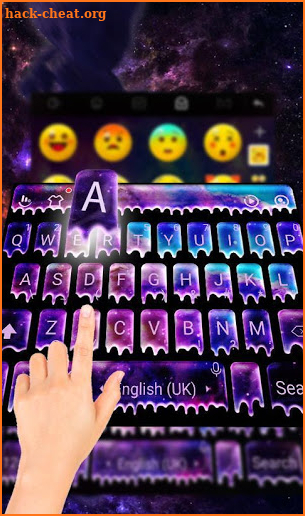Galaxy Droplets Keyboard Theme screenshot
