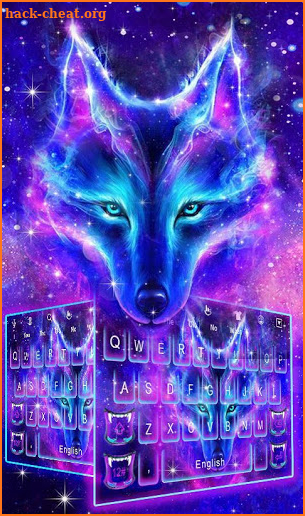 Galaxy Fire Wolf Keyboard Theme screenshot