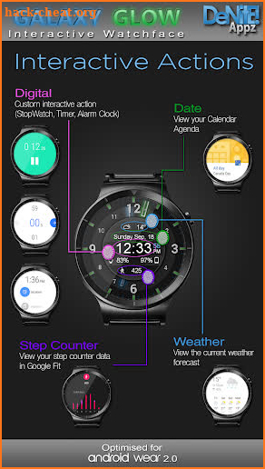 Galaxy Glow HD Watch Face Widget & Live Wallpaper screenshot