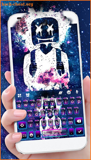 Galaxy Graffiti DJ Keyboard Theme screenshot