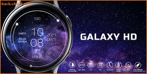 Galaxy HD: Digital Watch Face screenshot