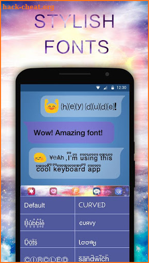 Galaxy Keyboard Theme for Android screenshot