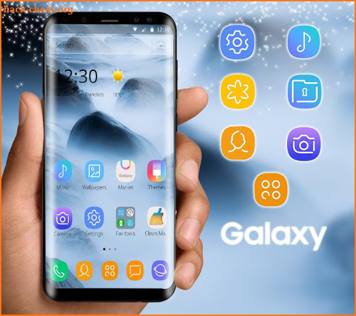 Galaxy launcher theme 2020 screenshot