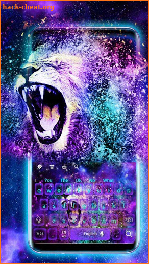 Galaxy Lion Nebula Keyboard screenshot