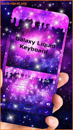 Galaxy Liquid Keyboard Theme screenshot