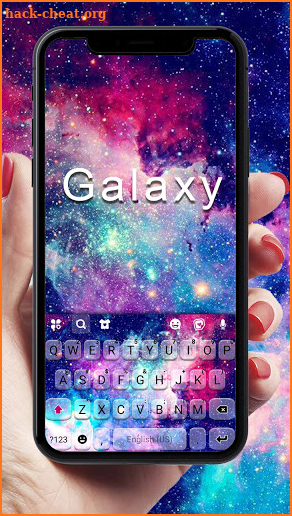Galaxy Milky Way Keyboard Background screenshot