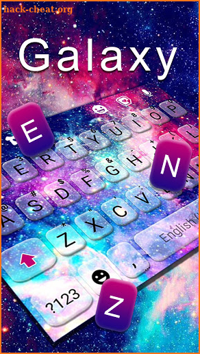 Galaxy Milky Way Keyboard Background screenshot