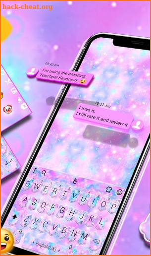 Galaxy Minny Keyboard Theme screenshot
