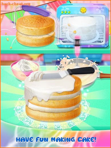 Galaxy Mirror Glaze Cake - Sweet Desserts Maker screenshot
