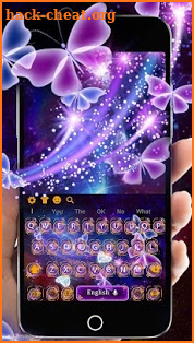 Galaxy Neon Butterfly Keyboard screenshot