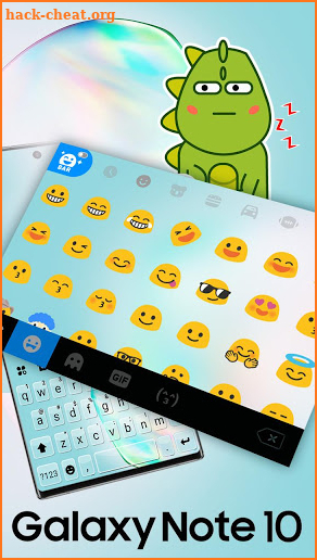 Galaxy Note 10 Keyboard Theme screenshot