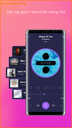 Galaxy Note 9 Music Player screenshot