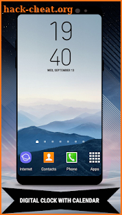 Galaxy Note8 Digital Clock Widget screenshot