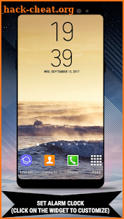 Galaxy Note8 Digital Clock Widget screenshot