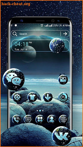 Galaxy Ocean Launcher Theme screenshot