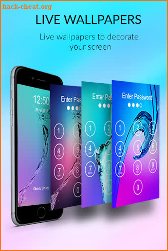 Galaxy password Lock Screen screenshot