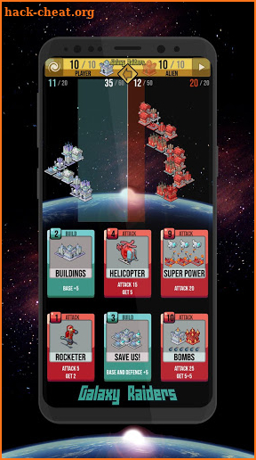Galaxy Raiders - space cards screenshot