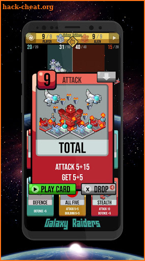 Galaxy Raiders - space cards screenshot