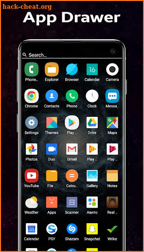 Galaxy s10 launcher theme screenshot