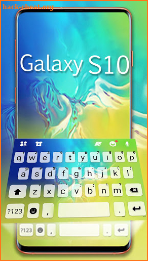 Galaxy S10 New Keyboard Theme screenshot