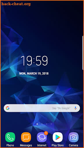 Galaxy S9 Plus Digital Clock Widget App Pro screenshot