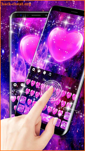 Galaxy Shining Heart Keyboard screenshot