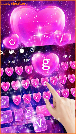 Galaxy Shining Heart Keyboard screenshot