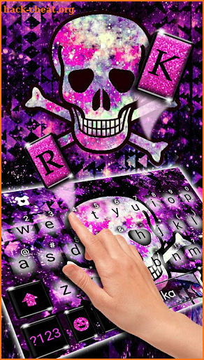 Galaxy Skull Keyboard Theme screenshot
