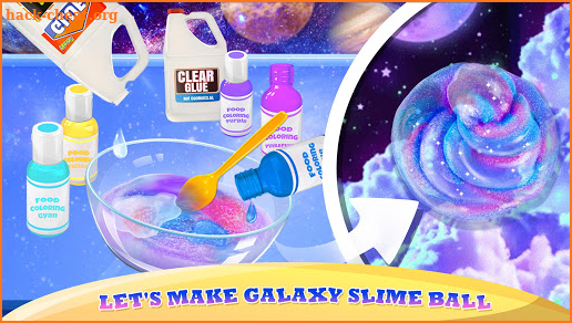 Galaxy Slime Ball NonSticky & Squishy Fluffy Slime screenshot