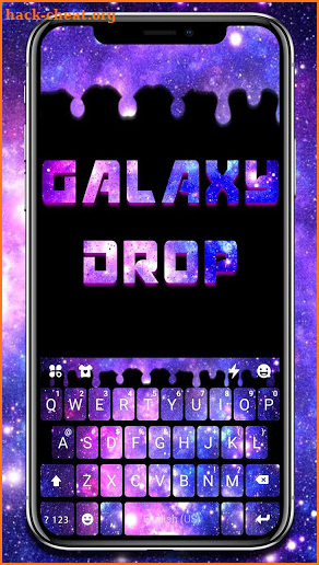 Galaxy Space Drop Keyboard Theme screenshot