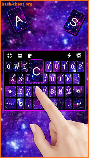 Galaxy Space Keyboard Background screenshot