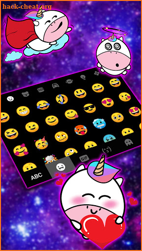 Galaxy Space Keyboard Background screenshot