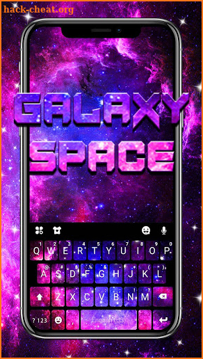 Galaxy Space New Keyboard Theme screenshot