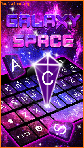 Galaxy Space New Keyboard Theme screenshot