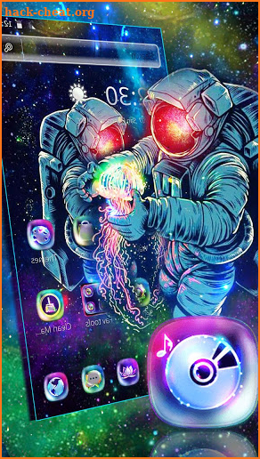 Galaxy Spaceman Theme screenshot