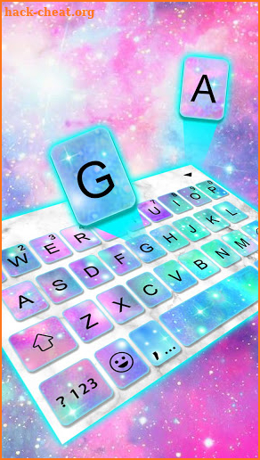 Galaxy Sparkle Keyboard Theme screenshot