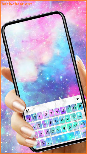 Galaxy Sparkle Keyboard Theme screenshot