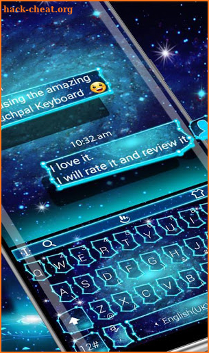 Galaxy Star Keyboard Theme screenshot