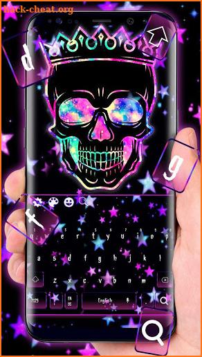 Galaxy Star Skull Keyboard screenshot