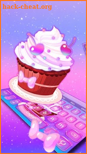 Galaxy Stars Cupcakes Keyboard screenshot