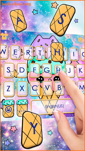 Galaxy Tasty Ice Cream Keyboard Theme screenshot