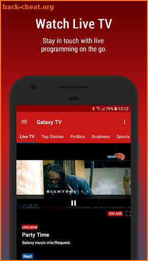 Galaxy TV screenshot